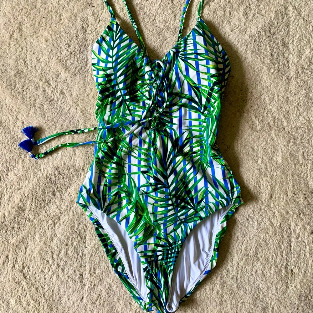 Red Carter One-Piece Swimsuit
